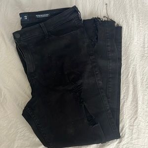 Hollister Black Distress Leggings